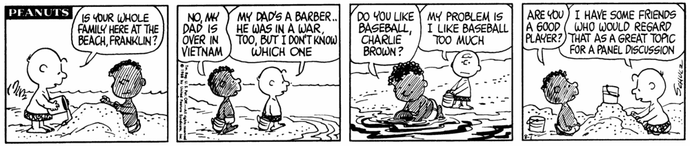Peanuts Cartoon - Happy Birthday Franklin Armstrong | The Museum Of UnCut  Funk